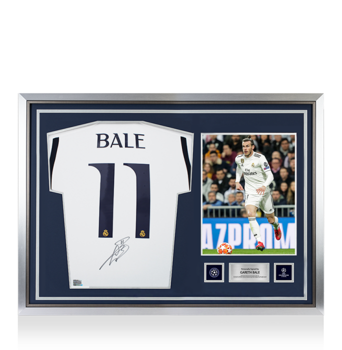 Gareth Bale Official UEFA Champions League Back Signed and Hero
