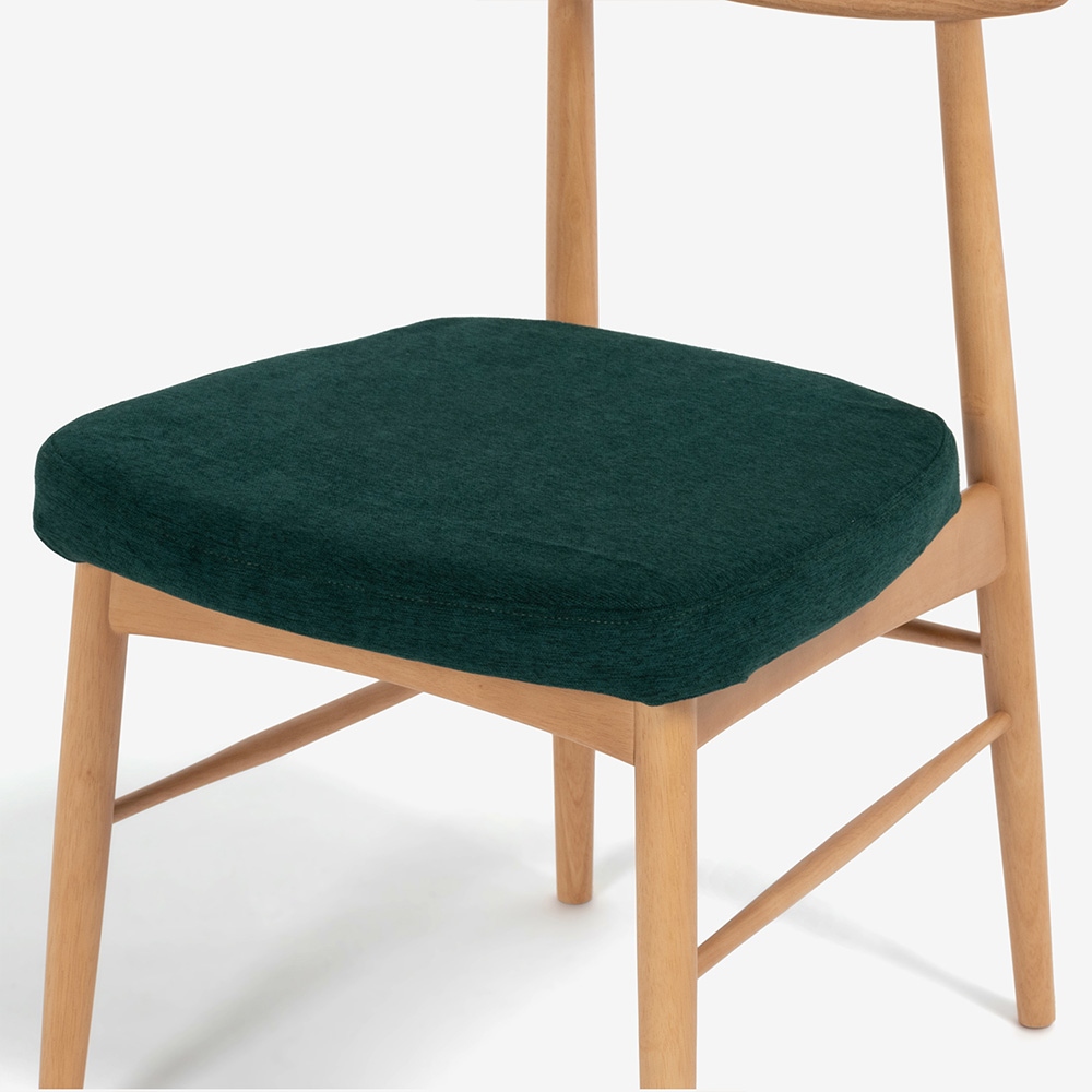 ダイニングチェア 「ユノA」専用ファブリックカバー レッドオーク