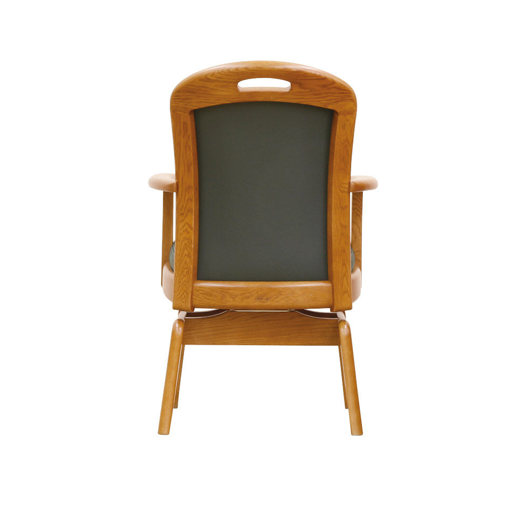 浜本工芸 ダイニングチェア回転式 （肘付き）「DA-1800R」オーク材