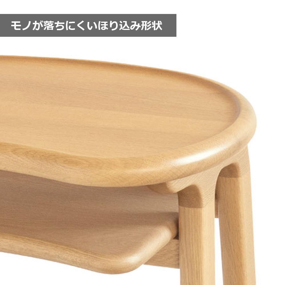浜本工芸 サイドテーブル「No.5200・5204・5208」オーク材 全3色［No