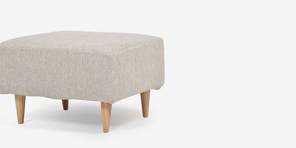 オットマン「CAS-D」布#SPフライデーナチュラル 脚部全3色 | 【公式