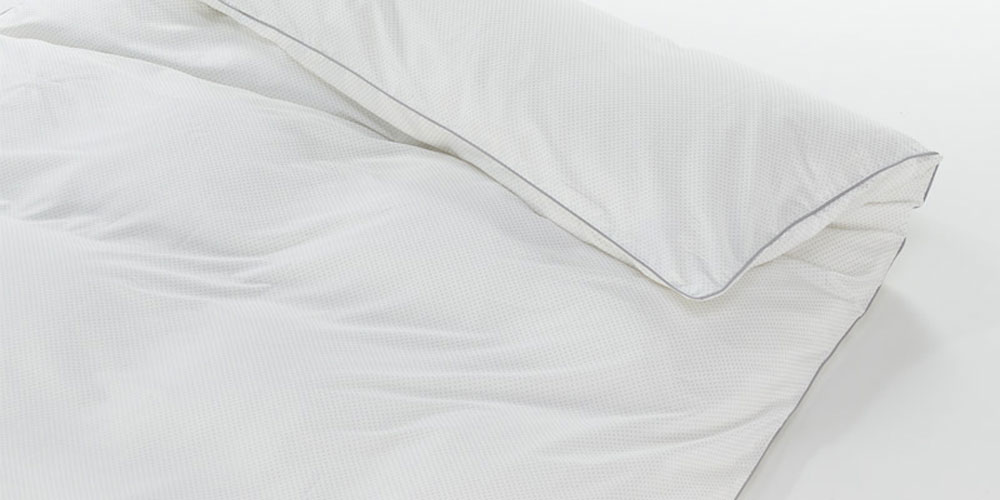 掛け布団カバー「ダイヤドット柄」(パイピング仕様) ブラック