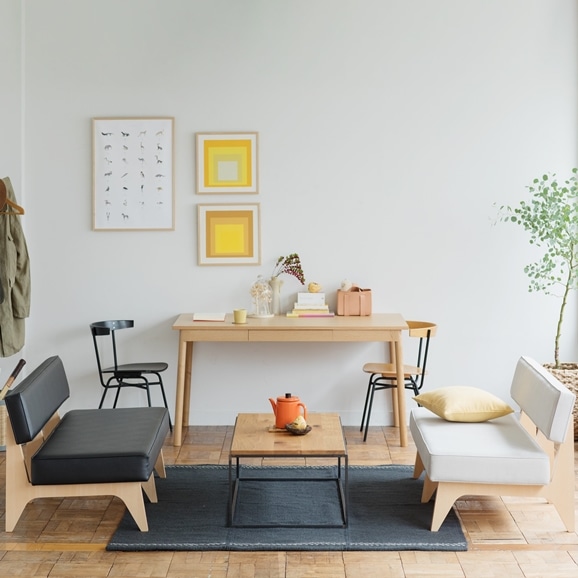 在庫品】FERRET CHAIR WOOD SEAT Black｜リビング・ダイニングチェア