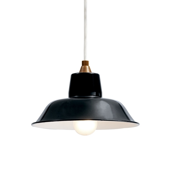 PORCELAIN ENAMELED IRON LAMP Black｜ペンダントランプ｜IDEE SHOP Online