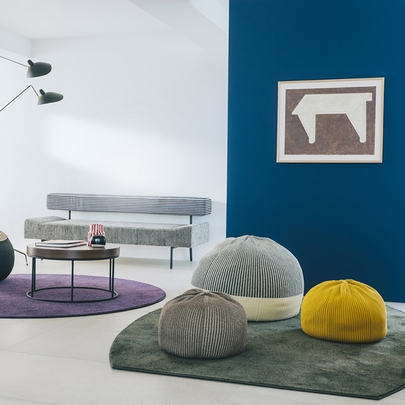 PUUF White×Black MIX｜1人掛け｜IDEE SHOP Online