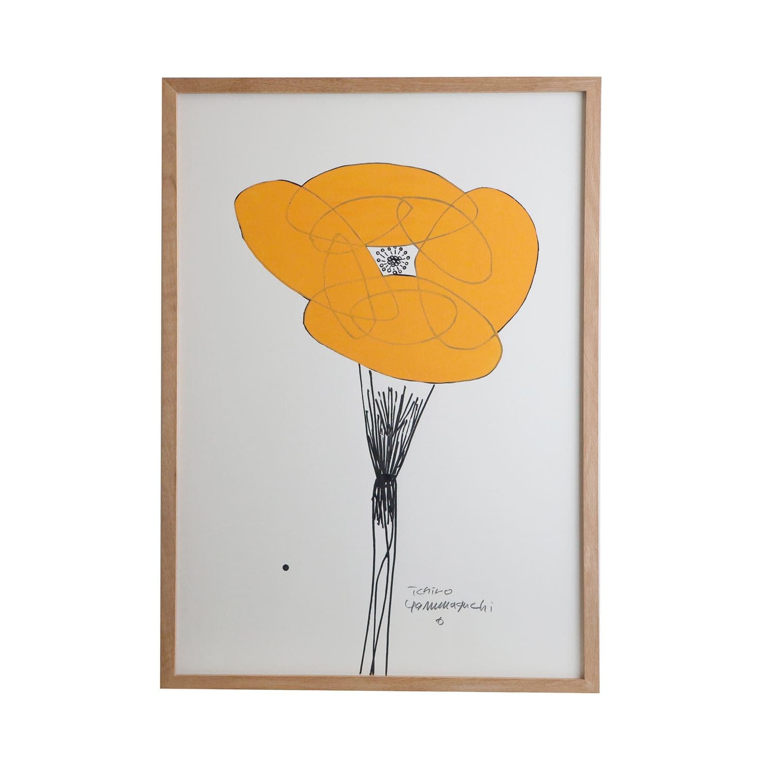 山口一郎 原画 オレンジの薔薇 2025 new song 一点物 山口一郎 原画