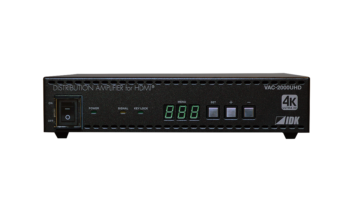 VAC-2000UHD 4K@60対応 HDMI分配器 | 株式会社アイ・ディ・ケイ