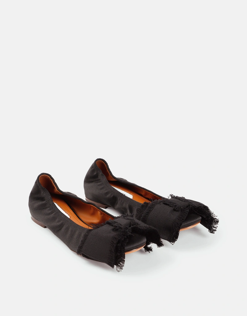Lanvin Satin Bow Ballet Flats (All New In,Shoes) IFCHIC.COM