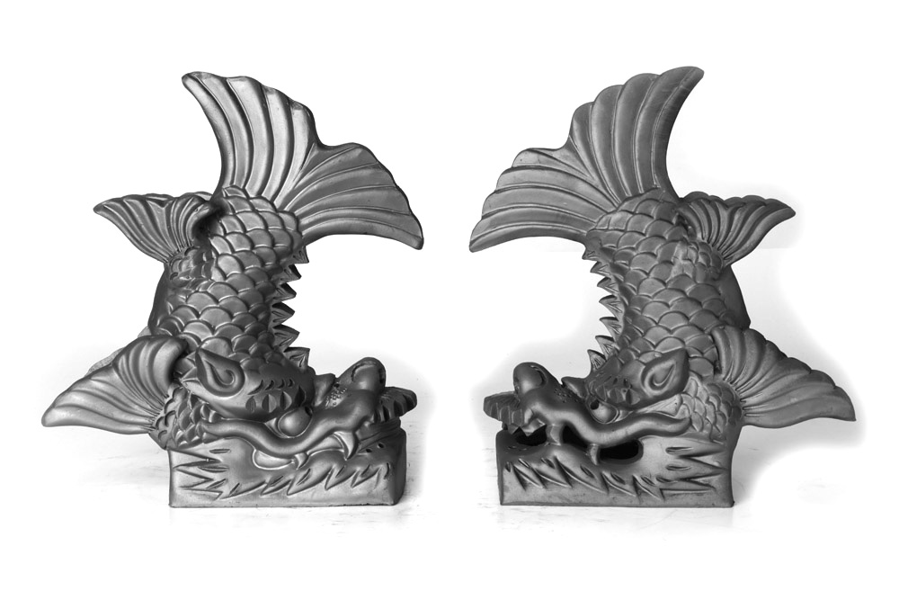 鯱（しゃち） - 鬼瓦シリーズ - 株式会社ミハラ - 淡路瓦伝統のいぶし