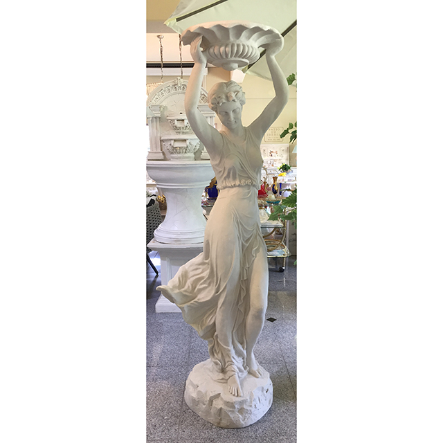 Stone Figure - White / 石像 ホワイト ｜水盤を持ち上げる女神｜IB