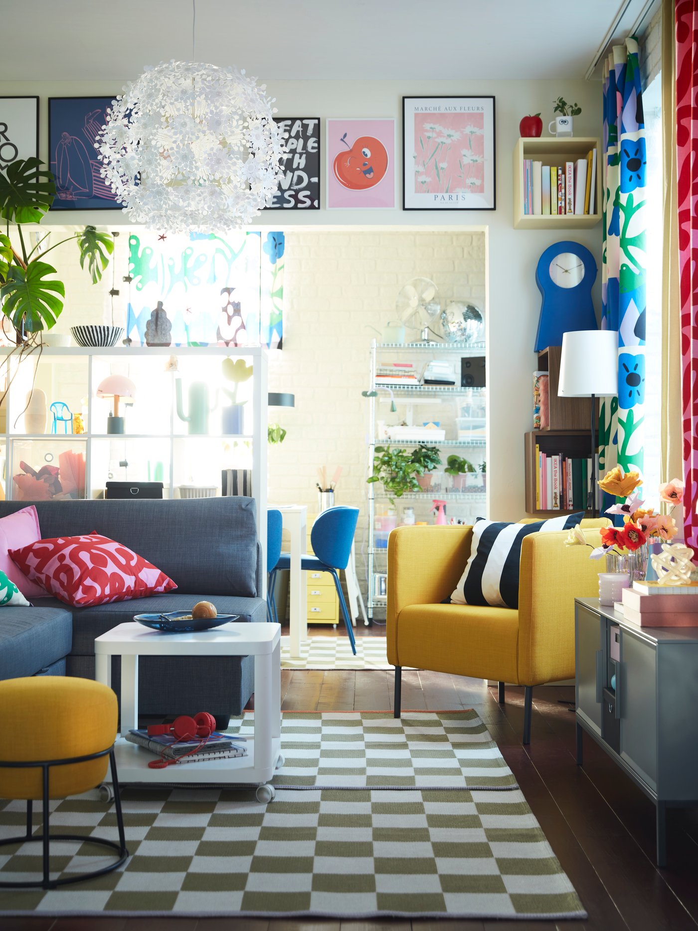 賢くてカラフルでコンテンポラリーなリビングルーム｜IKEA【公式】 - IKEA