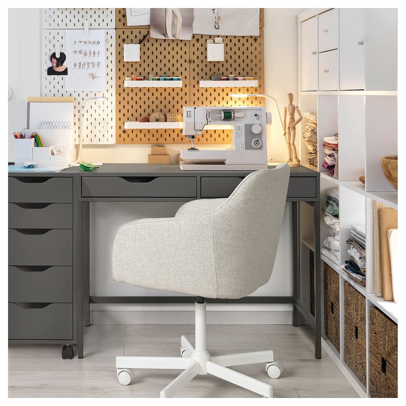 ALEX アレクス デスク, ダークグレー, 100x48 cm - IKEA