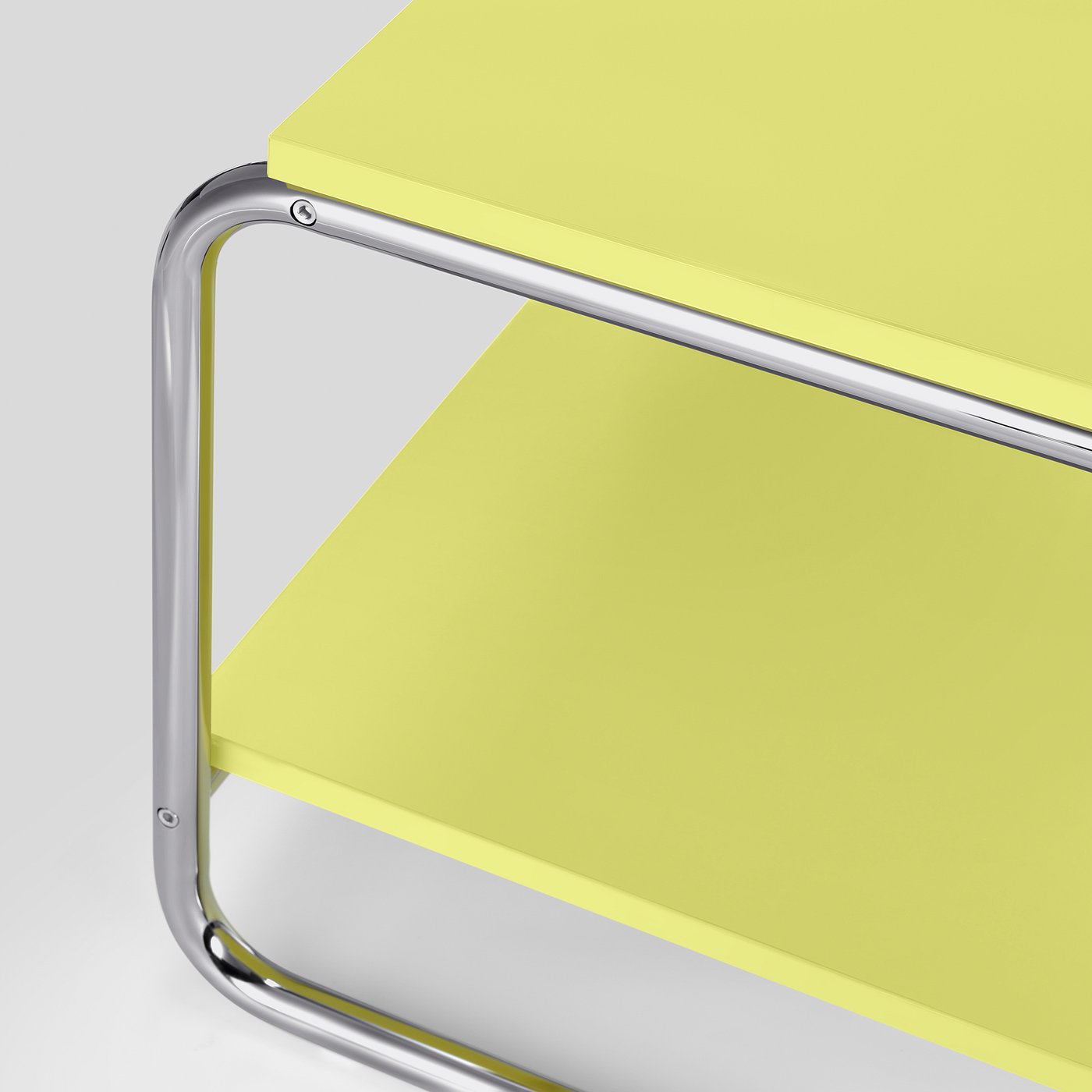 BAGGBODA side table, light yellow, 28x195/8