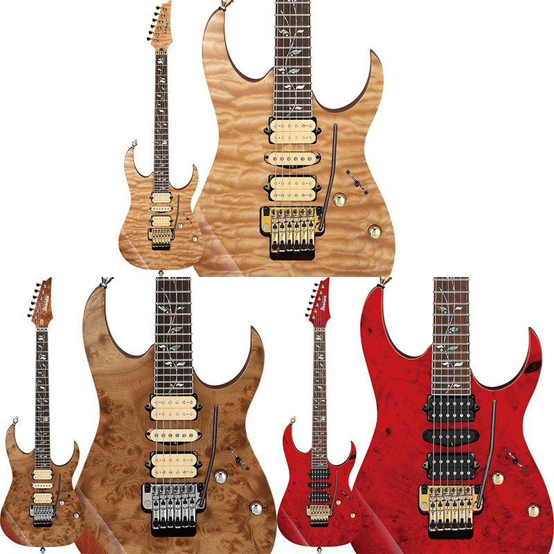 Ibanez】選別銘木材TOP × Edge-Zeroトレモロ搭載の “RG j.custom” 限定