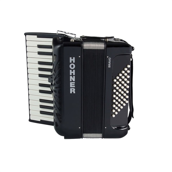 Hohner (アコーディオン専門店・出荷前検品発送)Bravo II 48 BLK