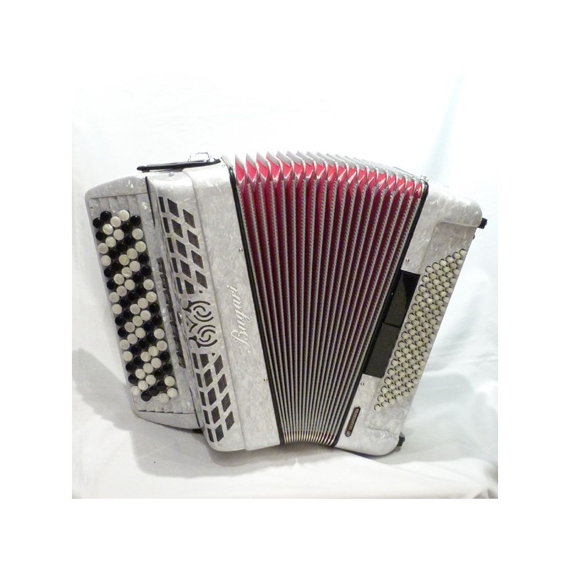 BUGARI イタリア製 クロマチックアコーディオン ボタン式 ブガリ 320CH