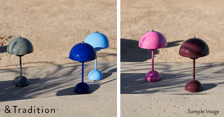 フラワーポット ポータブルランプ VP9 （コバルトブルー