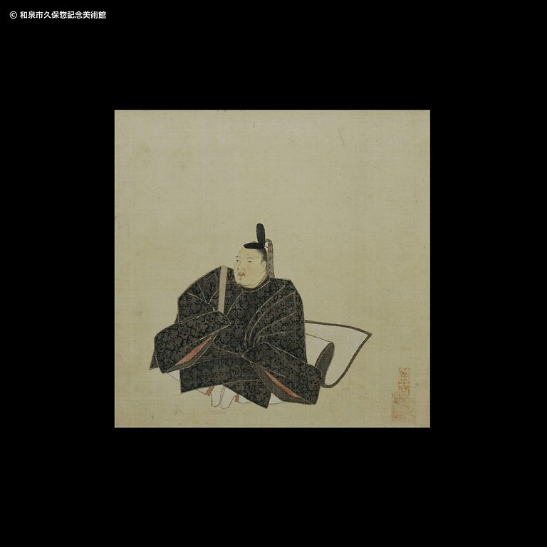 三十六歌仙画帖 源公忠｜デジタルミュージアム｜和泉市久保惣記念美術館