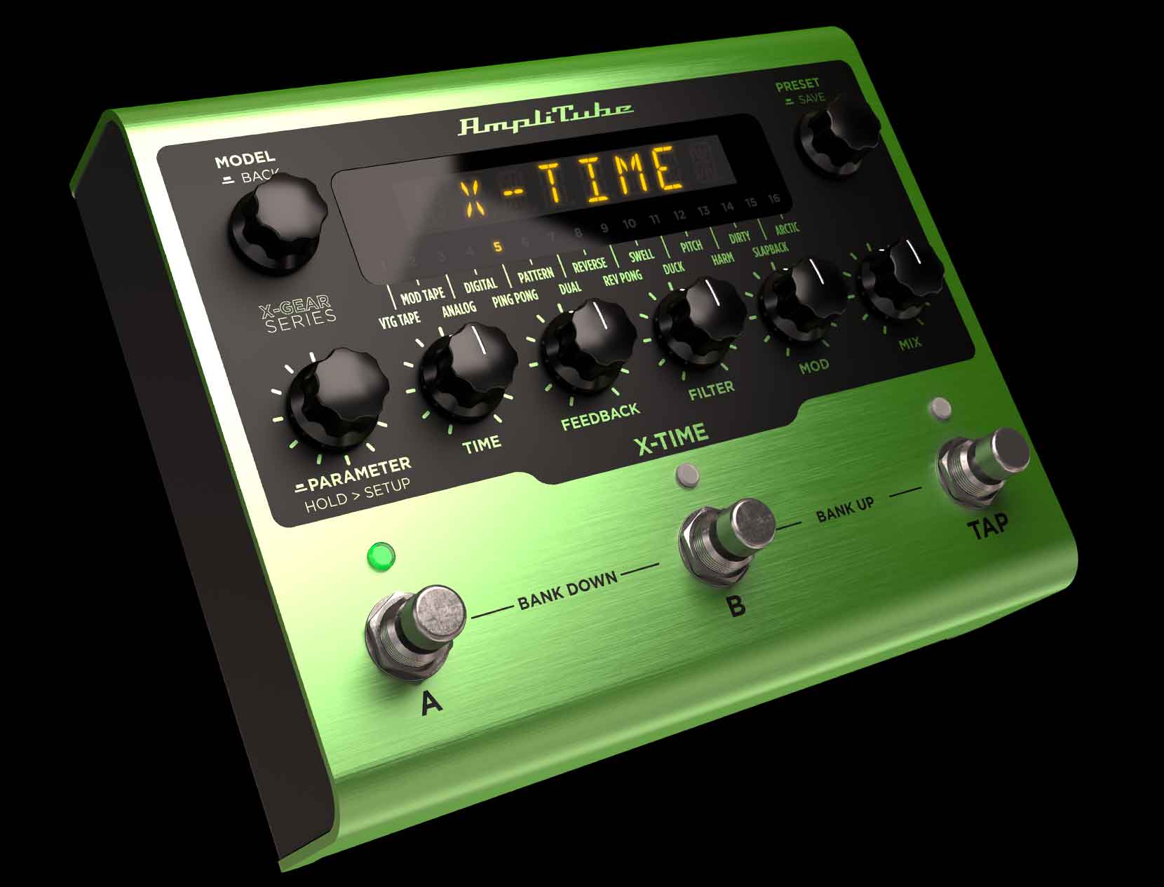 AmpliTube X-GEAR X-TIME delay pedal