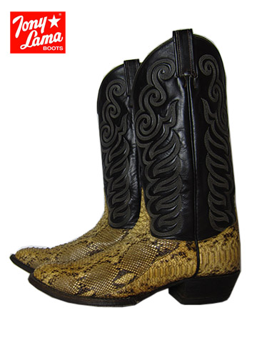 トニーラマ 蛇革ウエスタンブーツ 27.5cm を通信販売する古着屋 異国屋