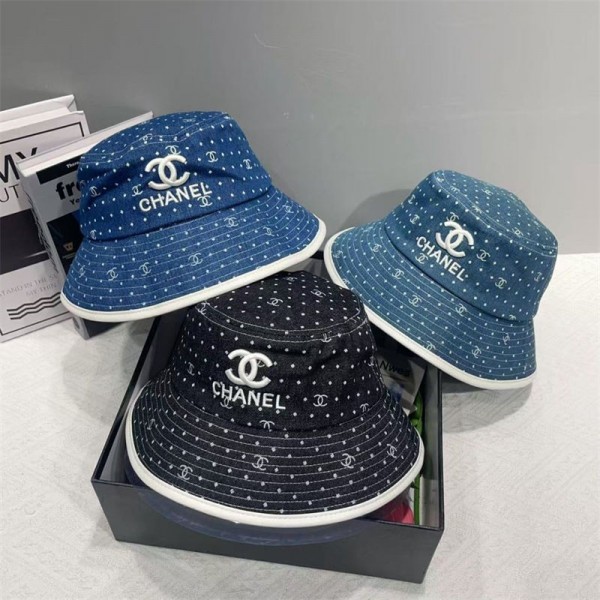 Chanel シャネルブランドバケットハット 刺繍 ポット 帽子 バケツ 帽子