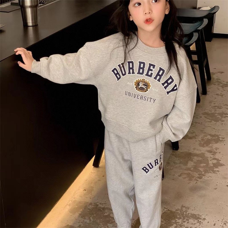 バーバリー子供服 女の子 セットアップ Burberry パーカー ロング