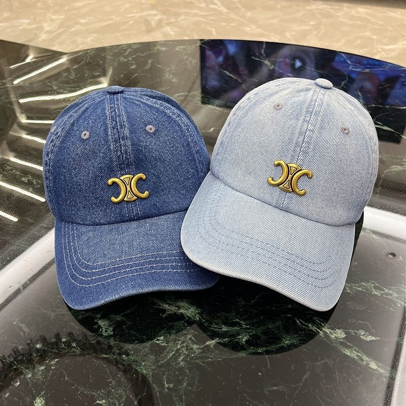 セリーヌキャップ デニム ブランド Celine 紫外線99％カットキャップ