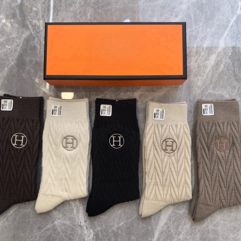 Hermes エルメスハイブランド ソックス 綿製浅口ソックス 女の子好き