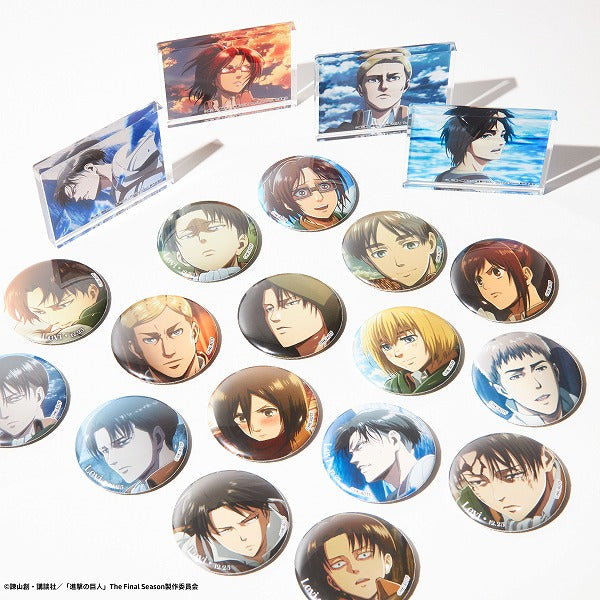 進撃の巨人Re:lightingリヴァイBirthday トレーディング缶バッジ全8種