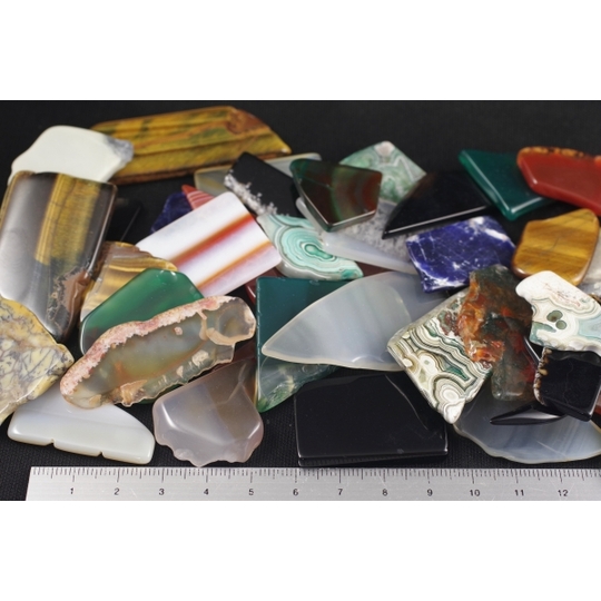 天然石板詰め合わせ 200g 天然石販売 名取貴石 天然石・国産原石の