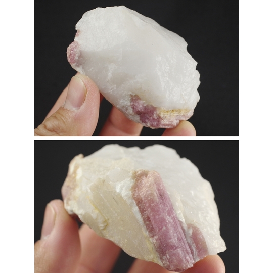 母岩付きピンクトルマリン原石 139g 天然石販売 名取貴石 天然石