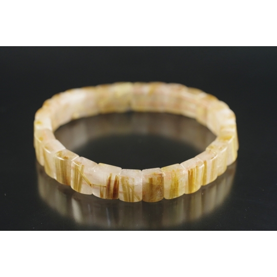 ゴールドルチルバングルブレスレット 天然石販売 名取貴石 天然石