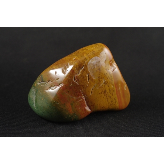 黒部産ジャスパー（碧玉）原石磨き228g 天然石販売 名取貴石