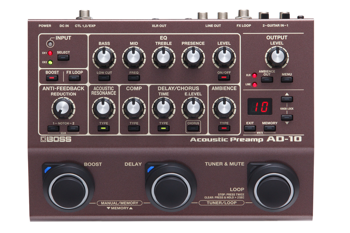 BOSS（ボス）アコースティック用比較と選び方＆おすすめモデル