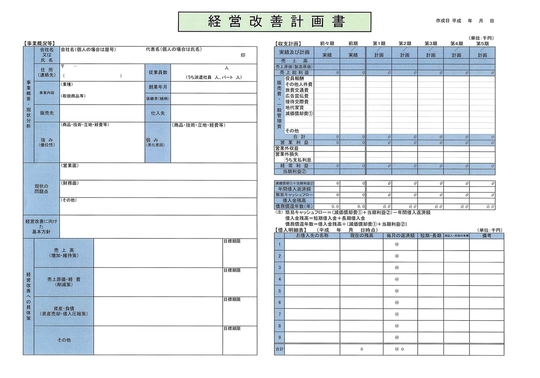 経営改善計画書 - いそざき税理士事務所（千代田区神田）