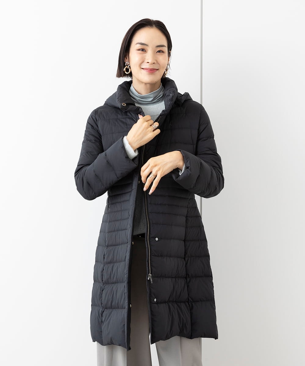 小さいサイズ]2WAYストレッチダウンミドルコート(定番人気)(ダウン