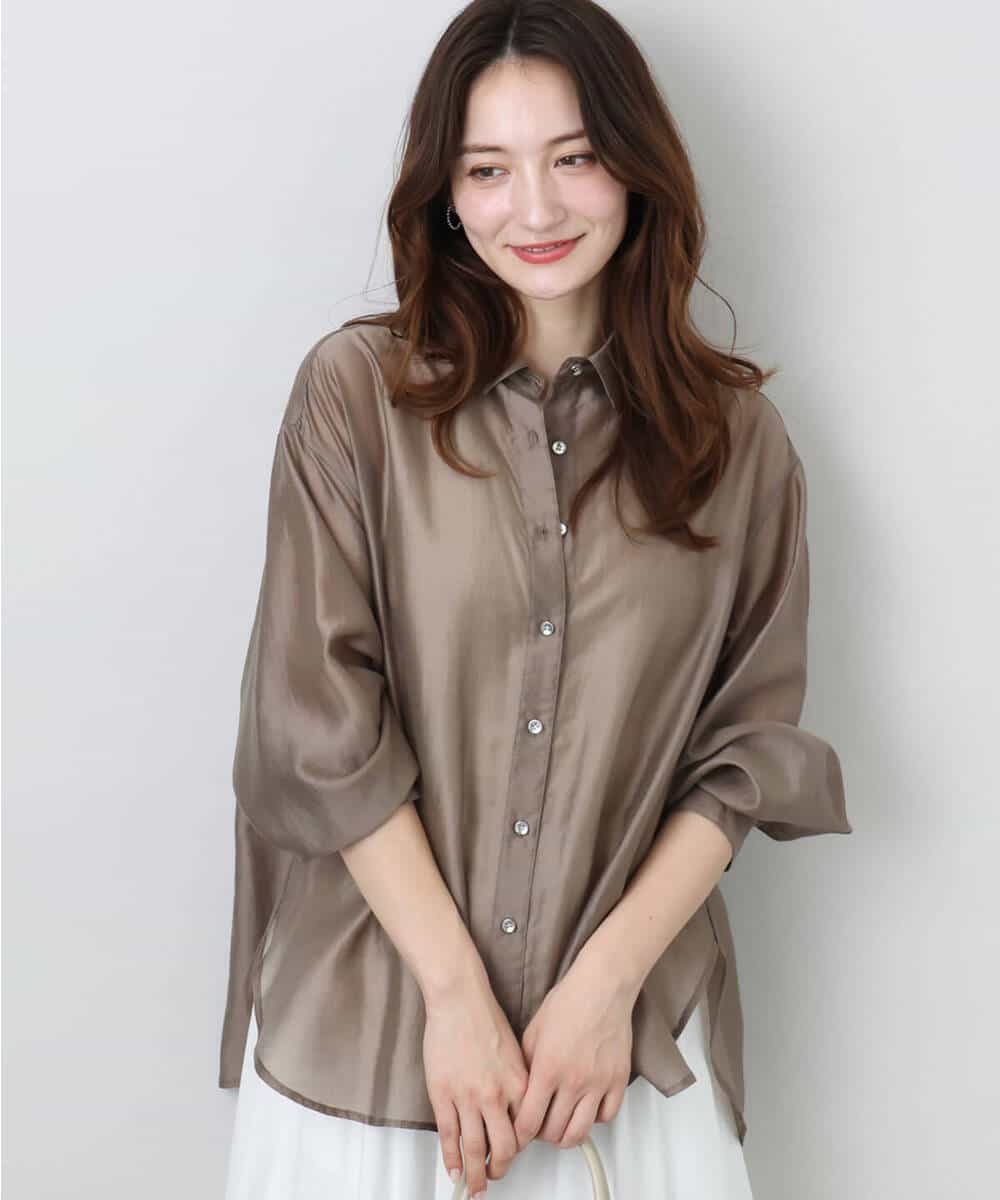 シアーシャツブラウス/洗える(ブラウス・シャツ) | MK MICHEL KLEIN(MK