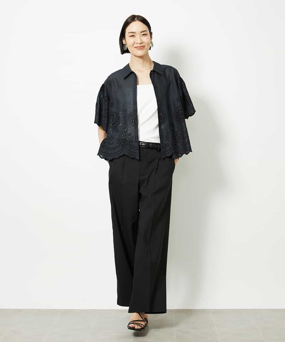 ボーラーレースブラウス(ブラウス・シャツ) | MICHEL KLEIN(ミッシェル