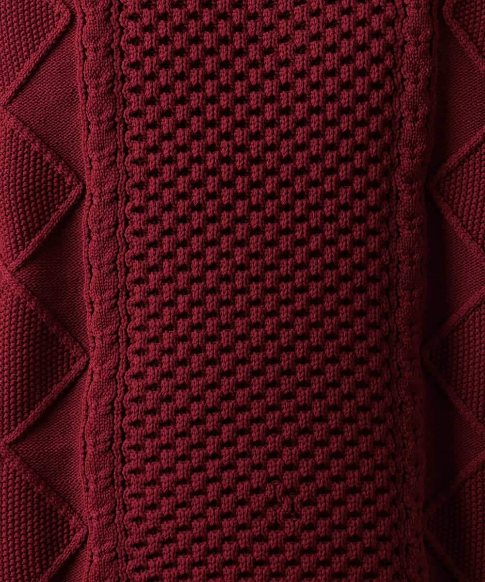 プレゼントにもオススメ】アラン編みクルーネックニット(ニット