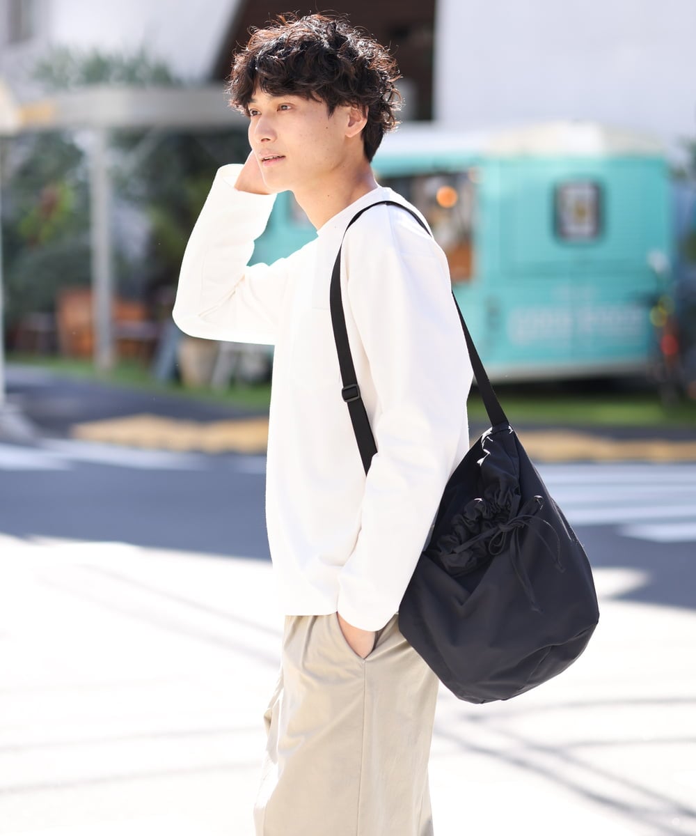 ユニセックス】ドローストリングショルダーバッグ(ショルダーバッグ