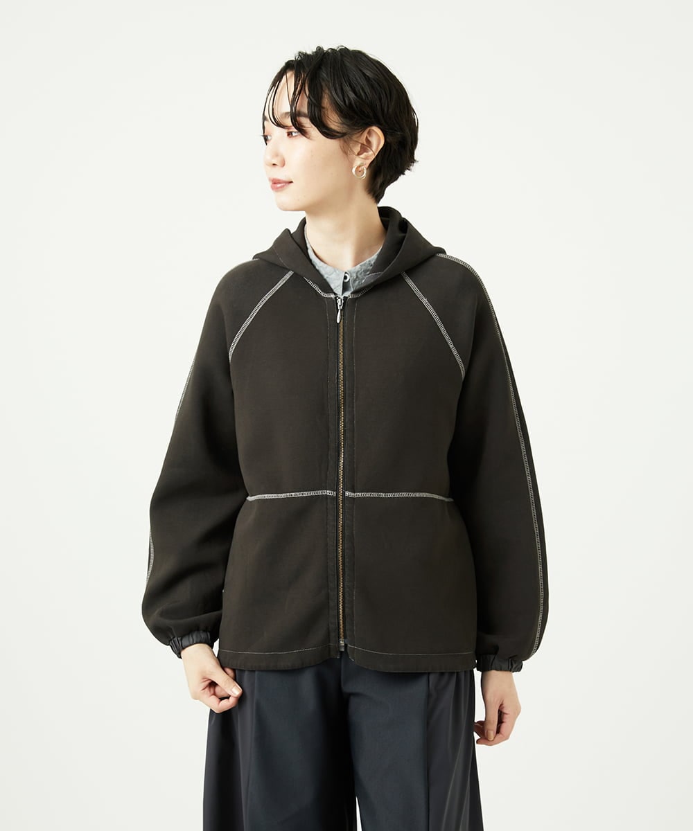 洗える]アスターダンボールニットパーカー(その他のジャケット・スーツ