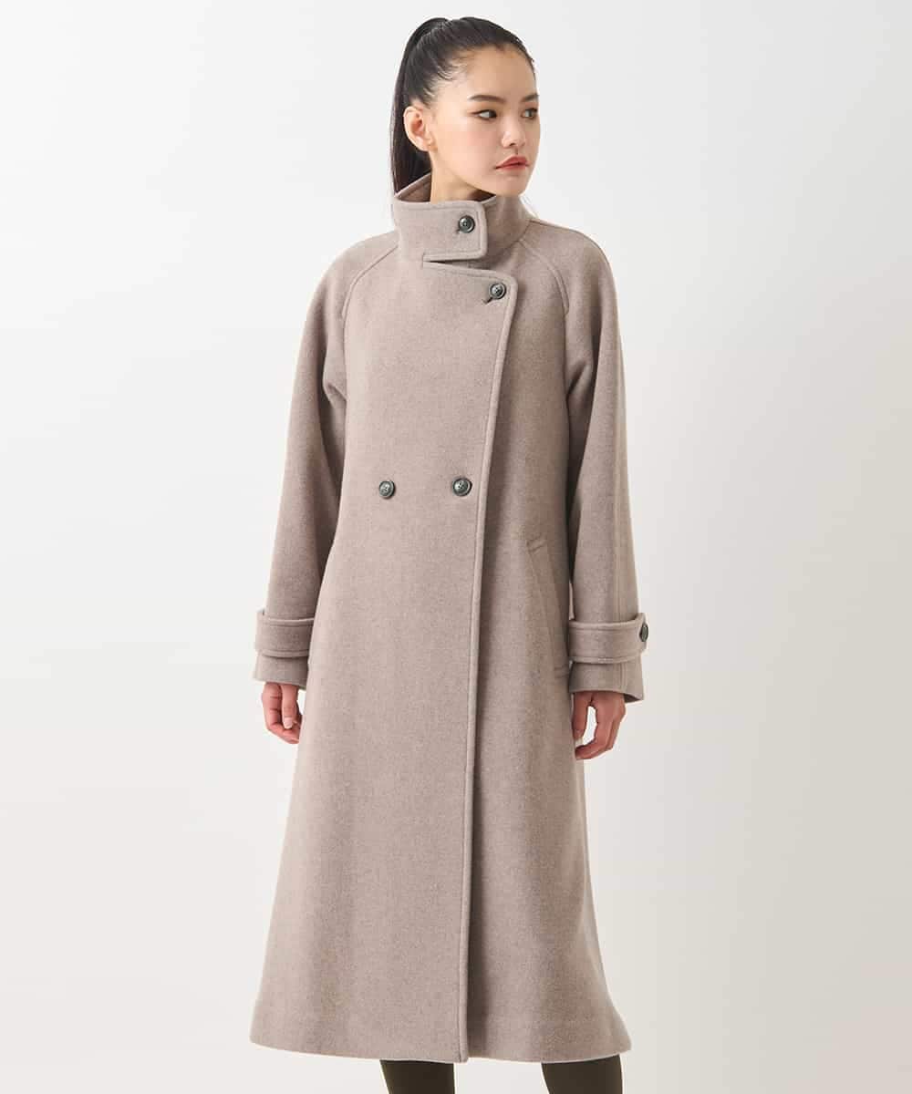 スタンドカラーラグランデザインコート(チェスターコート) | HIROKO