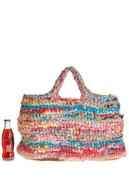 DANIELA GREGIS - Medium-Large Sack Bag In Linen And Cotton :: Ivo