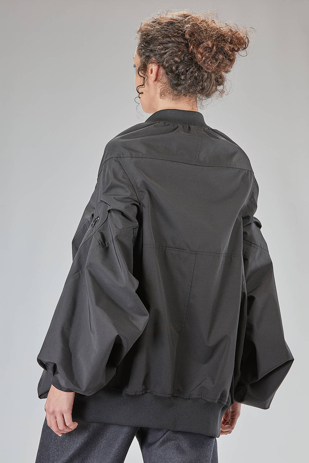 JUNYA WATANABE - Over Bomber Jacket In Polyester And Cotton Oxford