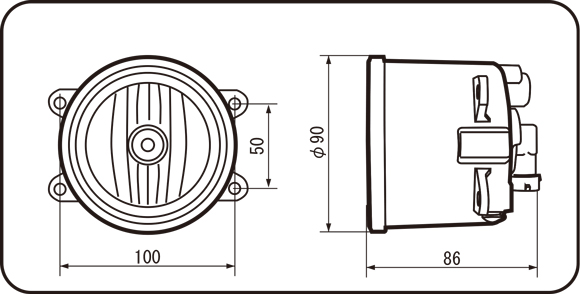 IPFオフィシャルECショップ / 983 丸形90φマルチリフレクター MR90G