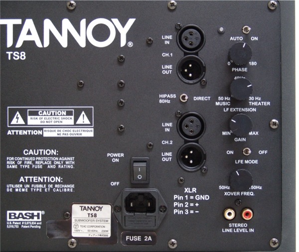 TANNOY タンノイ TS8 サブウーファー 音質テスト