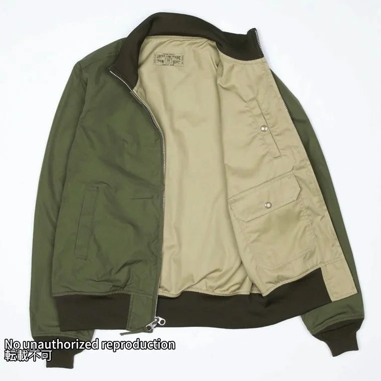 リバーシブルタンカースジャケット／オリーブ – IRON HEART