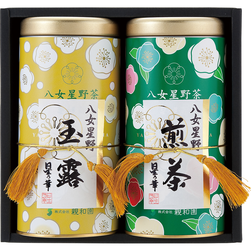 星野製茶園】星授、八女の露40g缶入り【3点セット】 星野製