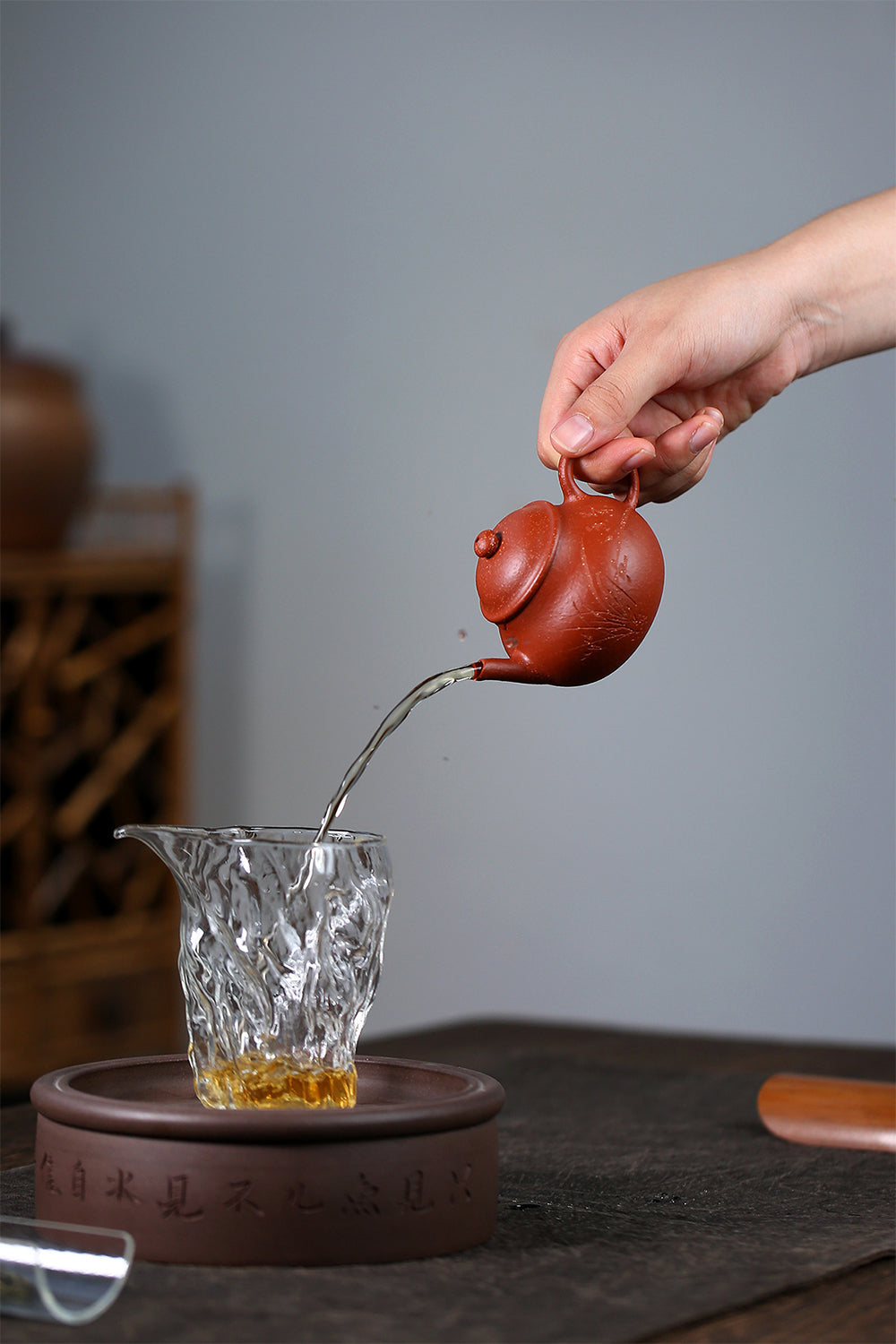 IwaiLoft 本番 中国宜興 紫砂 茶壺 急須 オシャレ 紫砂壷 中国茶器 竹