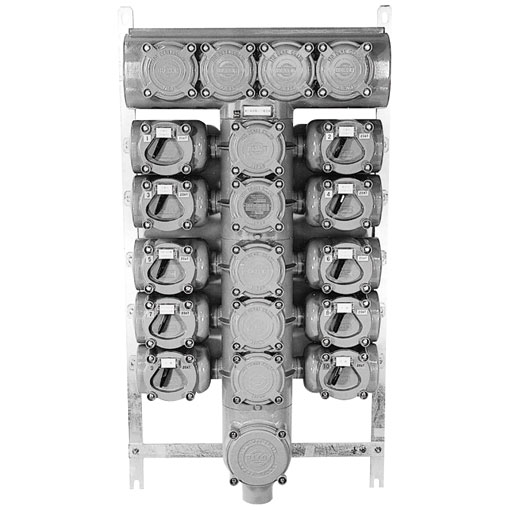 EXP6108 - 単連分電盤 2極用(配線用遮断器内蔵)(伊東電機(株)製)｜照明